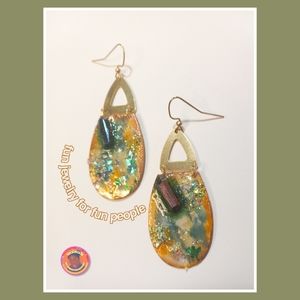 Hand made drop earrings